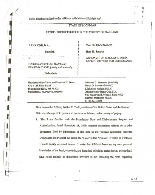 Walker Todd Affidavit Walker Todd Affidavit