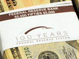 Most companies make a lot of fanfare if they reach their 100'th anniversary. The Federal Reserve hit its centennial on December 23, 2013, but the only thing close to a public acknowledgement were these cash bands - mostly seen only by bankers. Most companies make a lot of fanfare if they reach their 100'th anniversary. The Federal Reserve hit its centennial on December 23, 2013, but the only thing close to a public acknowledgement were these cash bands - mostly seen only by bankers.