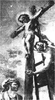 Ritual murder of a baby by crucifixion Ritual murder of a baby by crucifixion