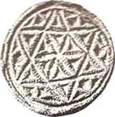 Wooden stamp with rosette