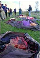 Most of the victims in the brutal air attacks were civilians.