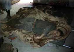The girl's father killed.