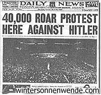 The New
York Daily News front page headline